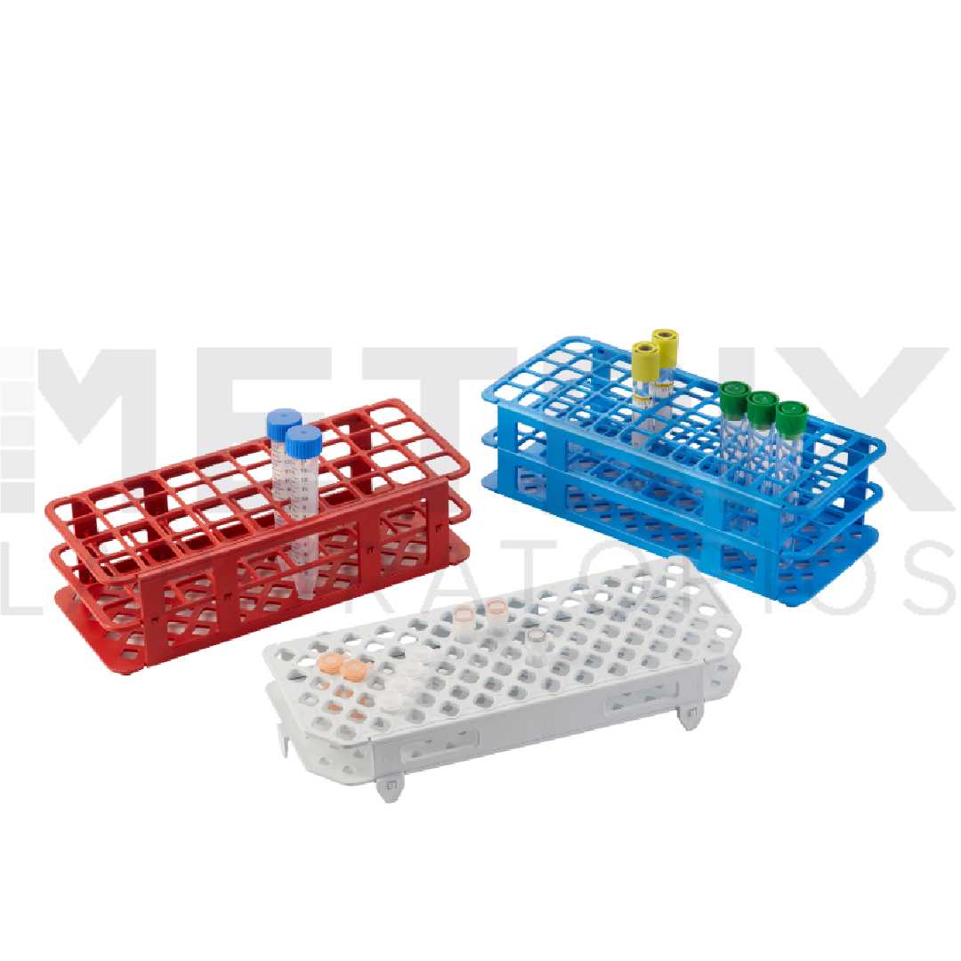 Gradillas de plástico desmontables para tubos de ensayo