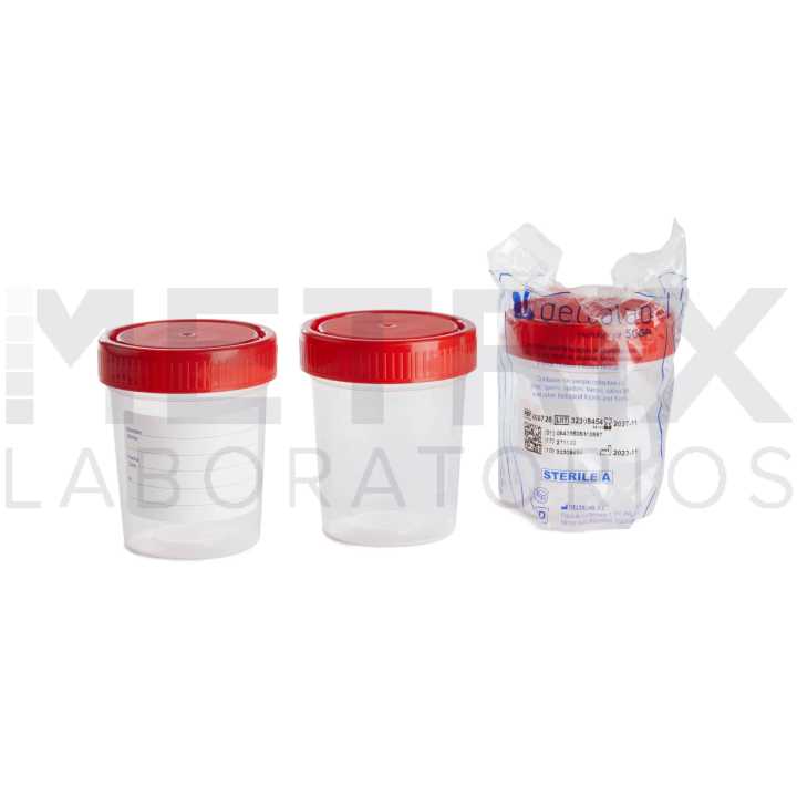 Frasco para muestra roscado 120 ml