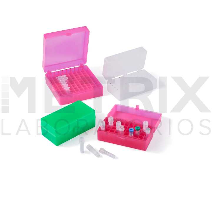 Gradilla de plastico para crioviales de 12.7 mm